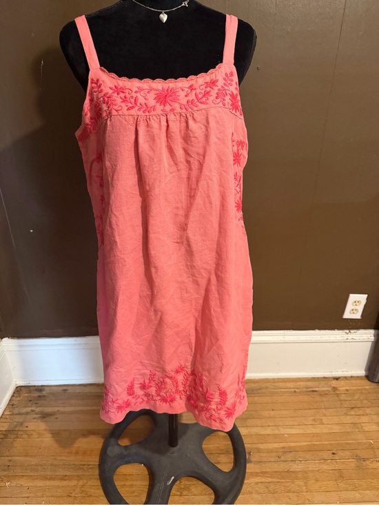 Lucky Brand Dresses & Skirts - Lucky Brand Coral Pink Embroidered Sundress